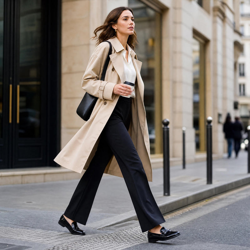 Collection de chaussures été André 2026 : ballerines à œillets, sandales dorées et bottines légères portées avec style dans les rues de...
![Comment choisir ses chaussures femme pour le bureau ? le guide style et confort 2026