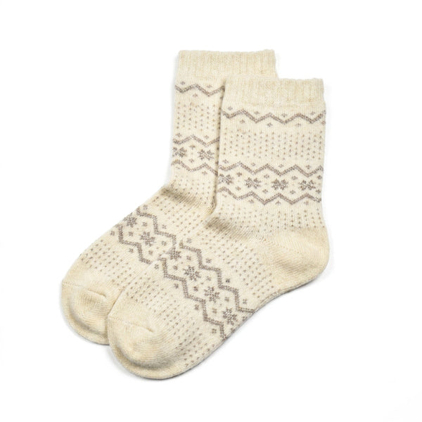Chaussettes en laine Hivernale - Taupe