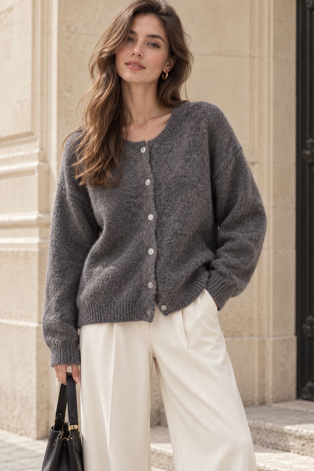 YSADORA GRIS FONCE - GILET