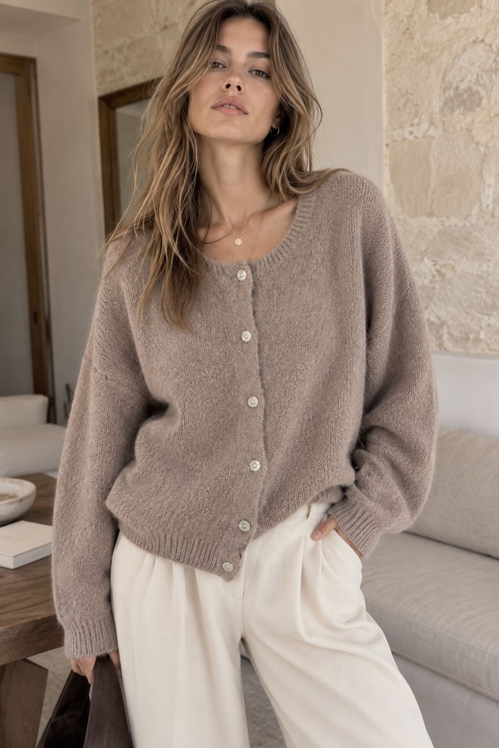 YSADORA TAUPE - GILET