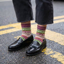 Chaussettes en laine Aztèques - Multico vert