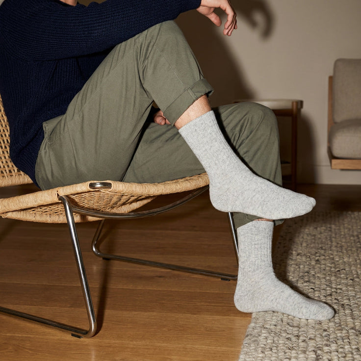 Chaussettes en laine Chaleurie - Gris