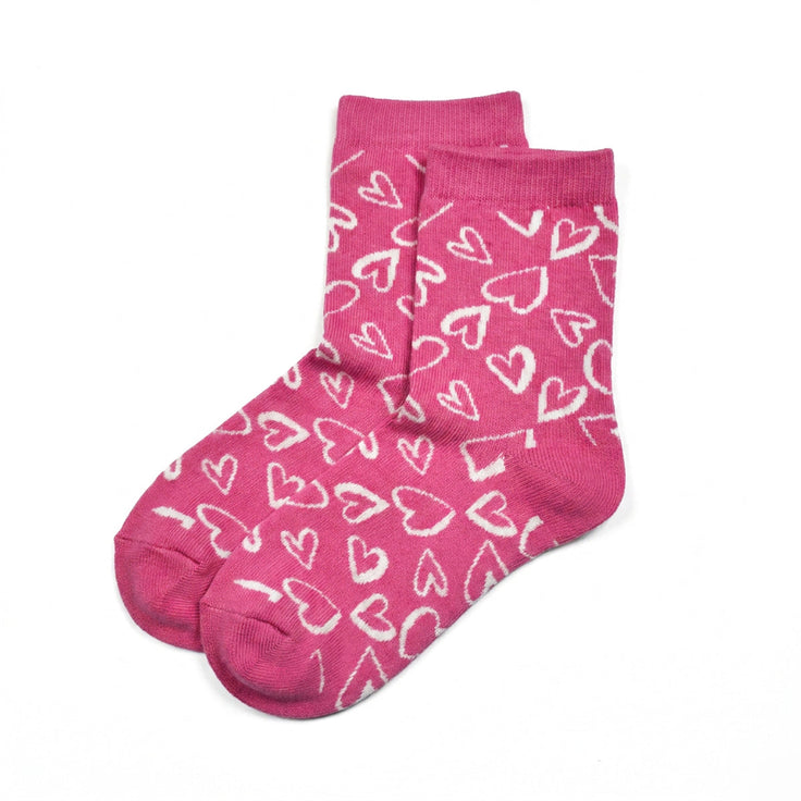 Chaussettes Coeurs - Rose