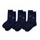 Set de 3 chaussettes Couture - Bleu marine