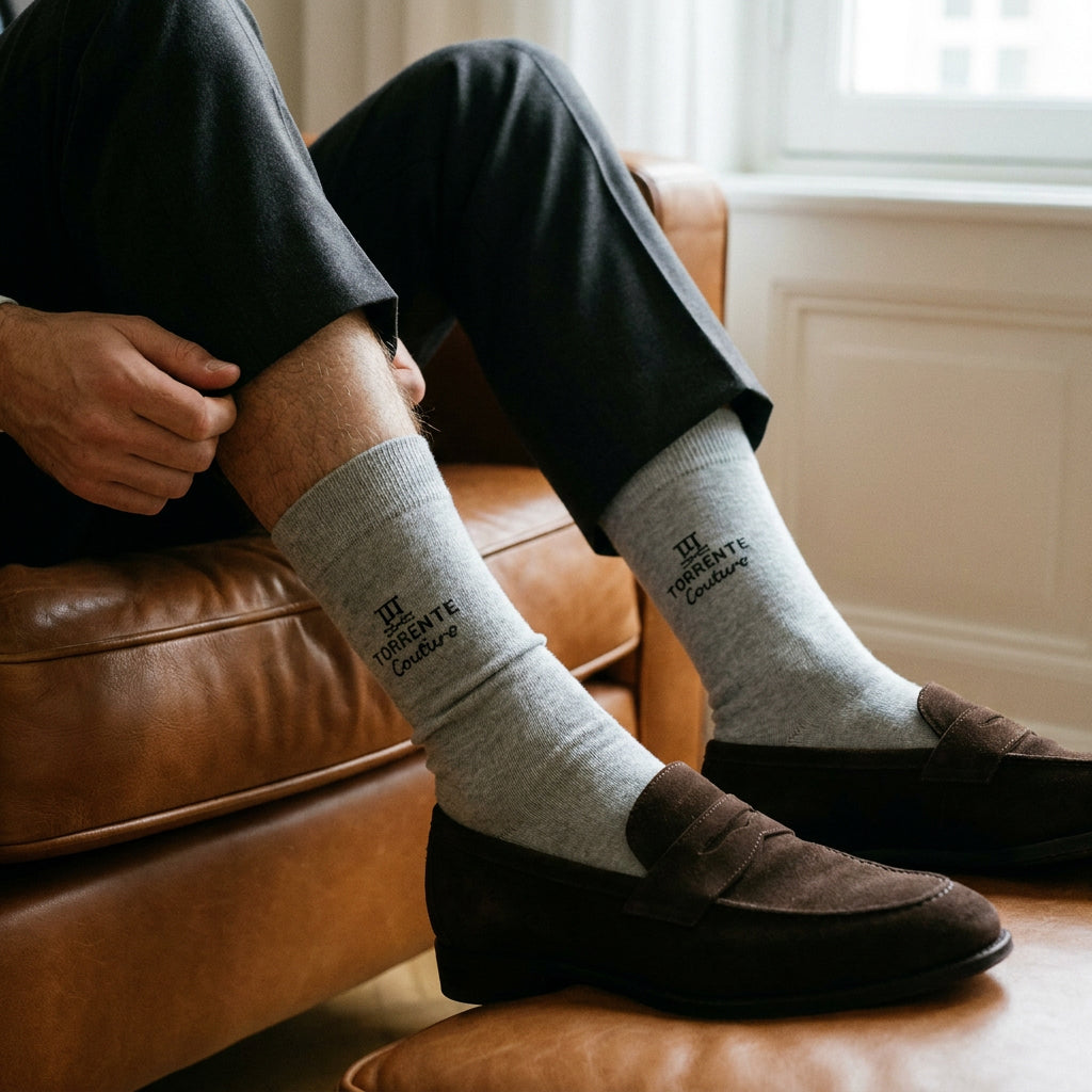 Set de 3 chaussettes Couture - Gris