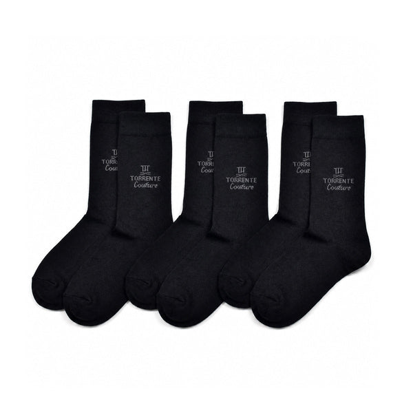 Set de 3 chaussettes Couture - Noir
