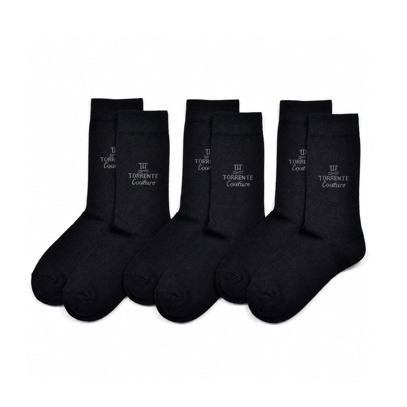 Set de 3 chaussettes Couture - Noir