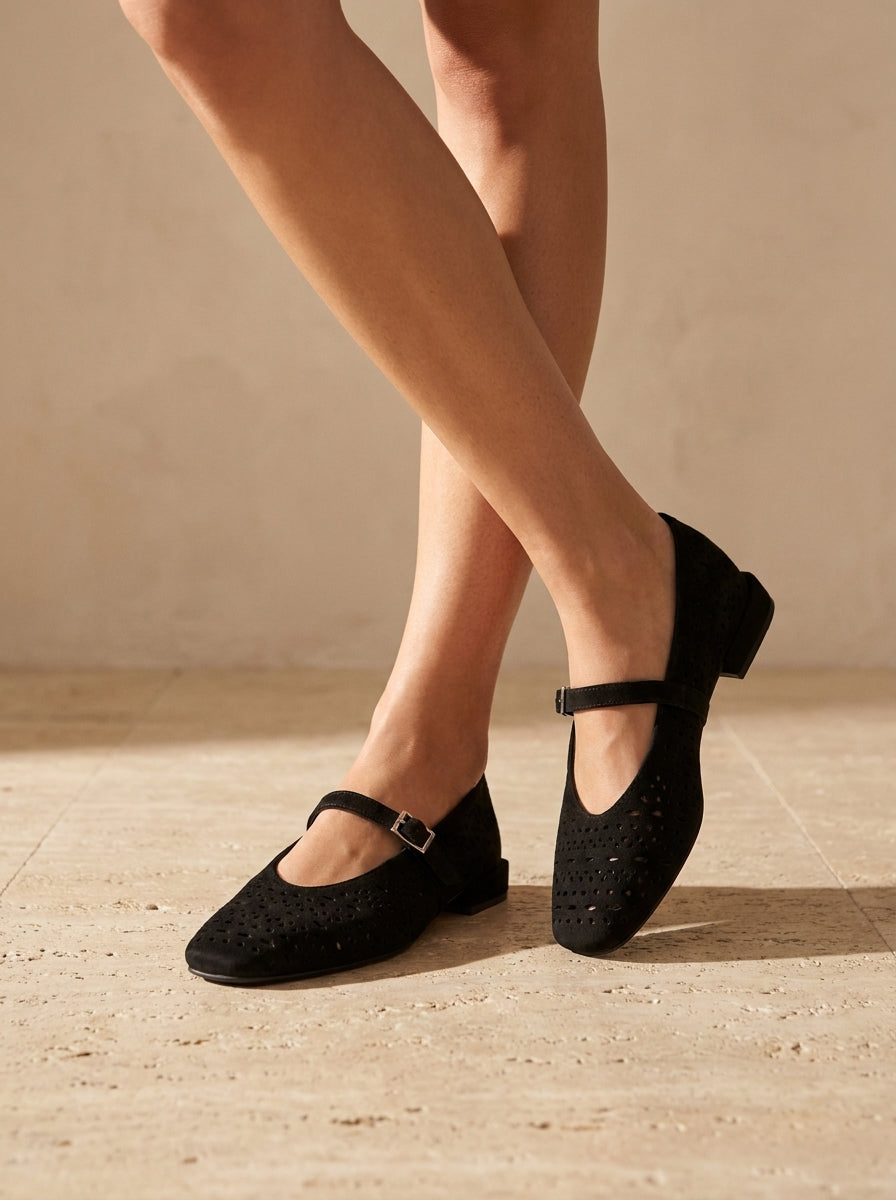 DOSSIA BLACK SUEDE