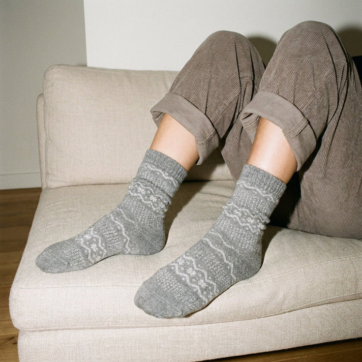 Chaussettes en laine Hivernale - Gris