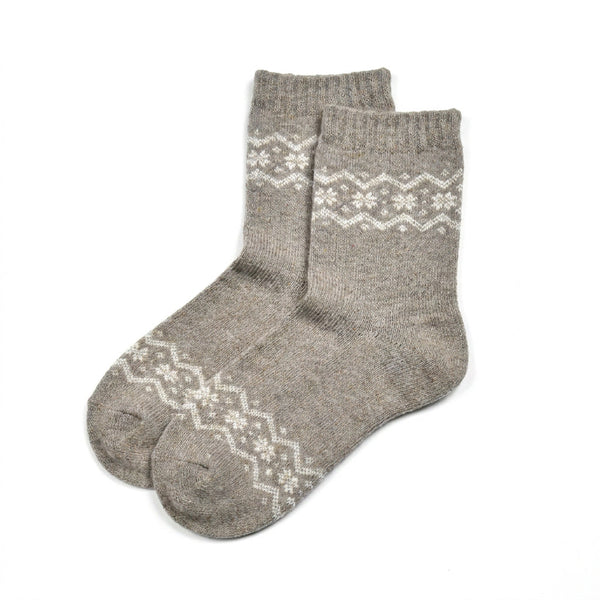Chaussettes en laine Hivernale - Marron