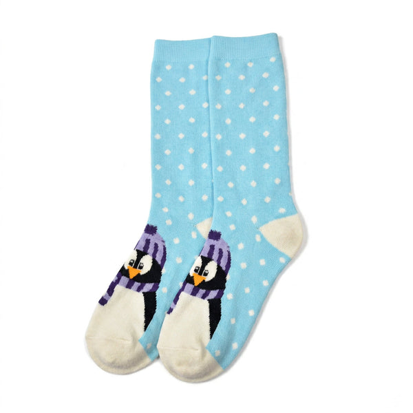 Longues chaussettes Petit pingouin - Bleu