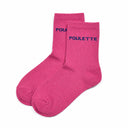 Chaussettes à paillettes Poulette - Fuchsia