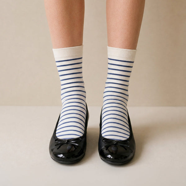 Chaussettes Rayures - Bleu