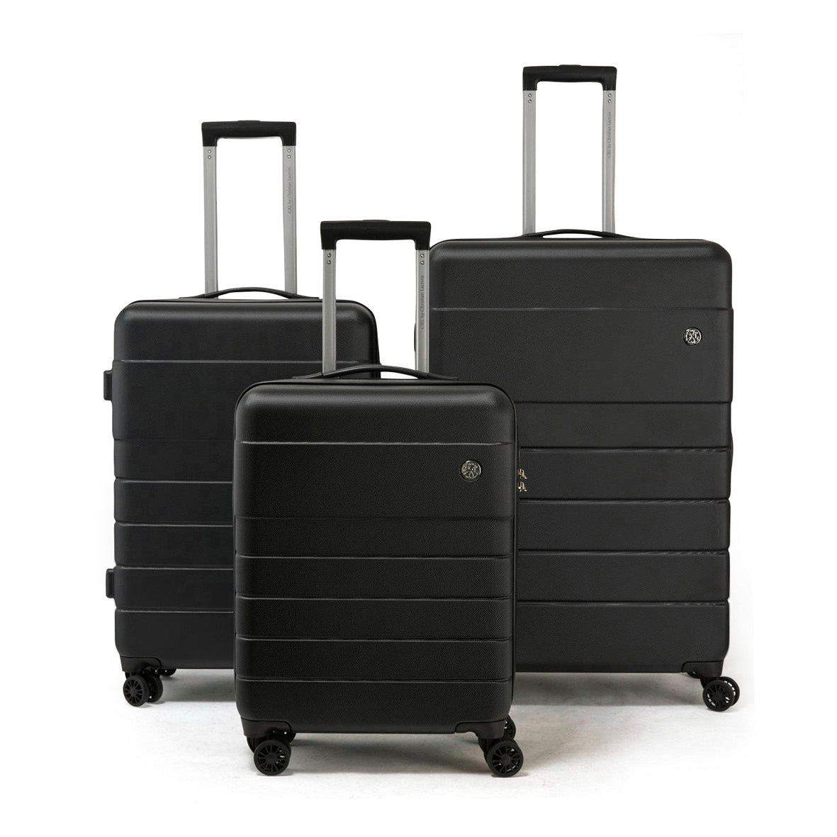 Set of 3 hard-shell suitcases with 4 wheels - Toulouse Black