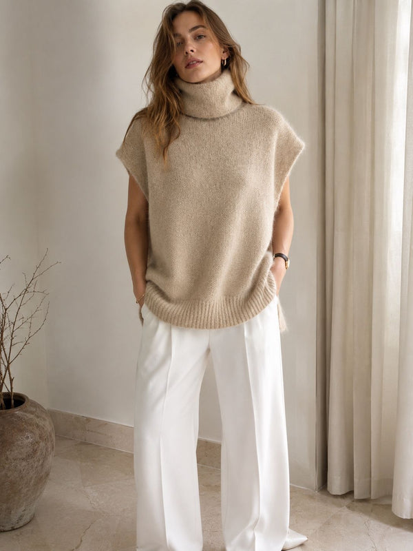 SOLENNE BEIGE - PULL