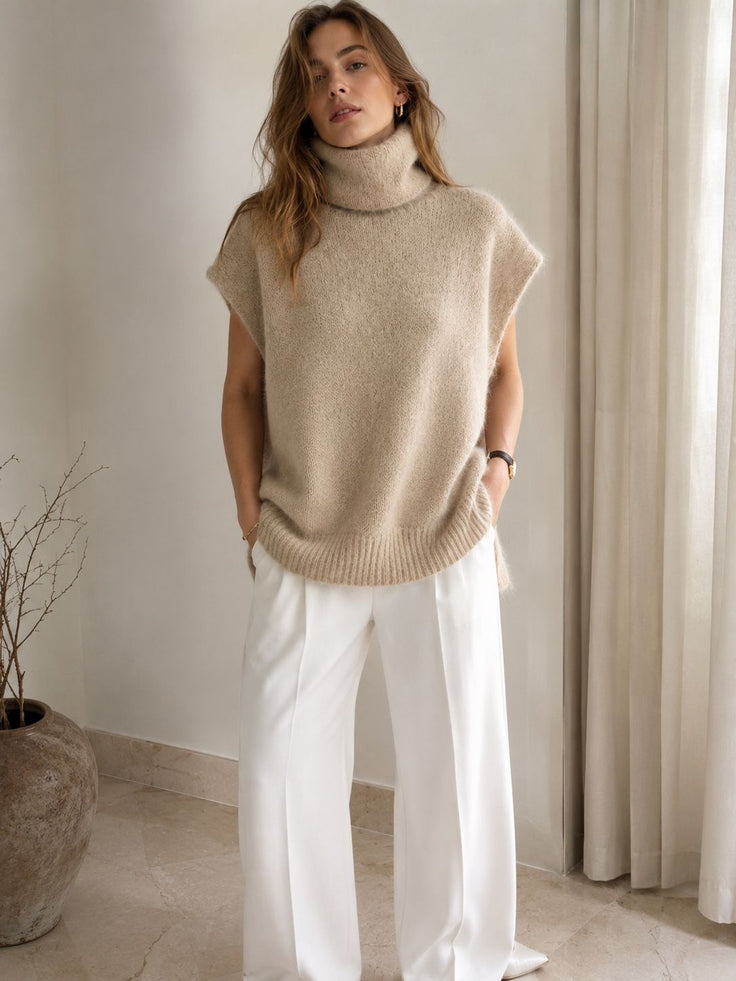 SOLENNE BEIGE - PULL