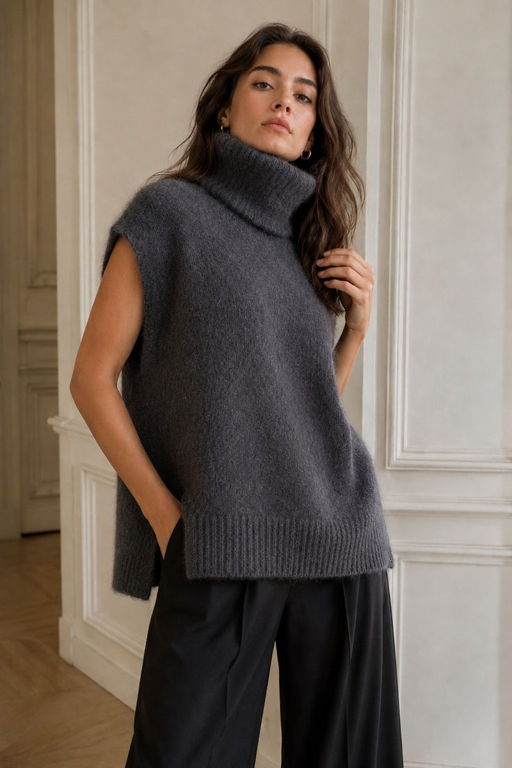 SOLENNE GRIS FONCE - PULL
