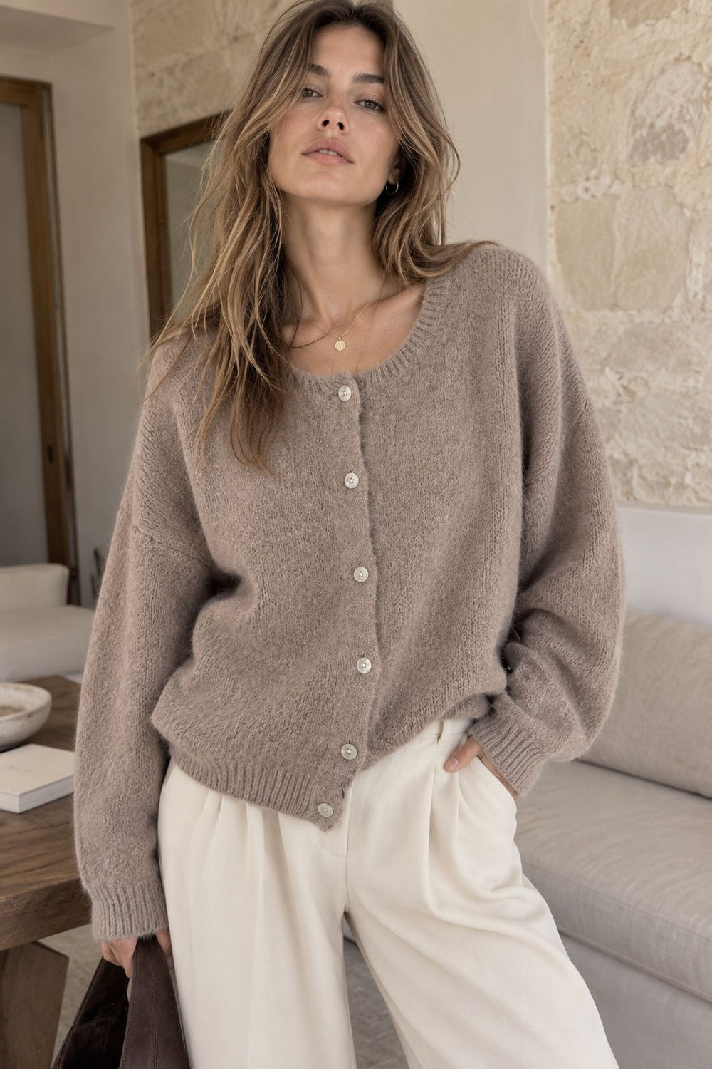 YSADORA TAUPE - GILET